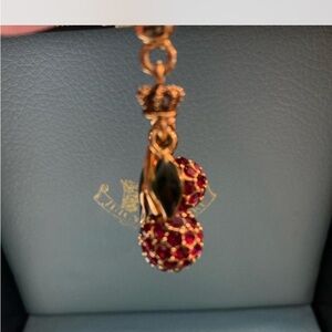 Juicy Couture vintage double cherries charm for JC bracelet & necklace.